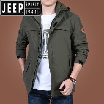 jeep吉普旗舰官方店 品牌男装冲锋衣男春秋款中年男士
